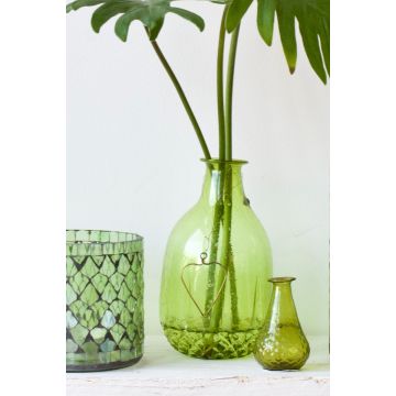Vase grassgreen recycled glas