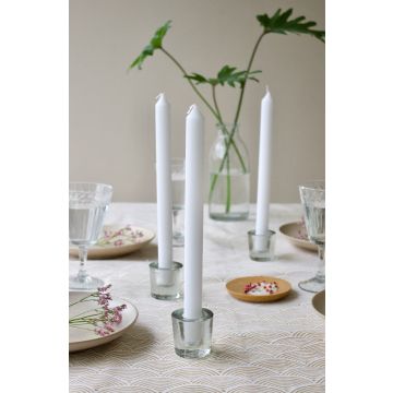 Candleholder transparent glass