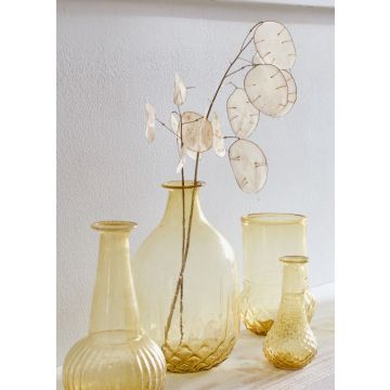 Vase recycled glass gold