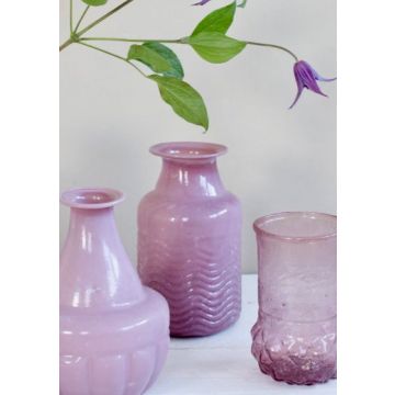 Vase opaline glass pink