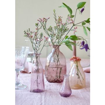 Vase recycled glass lilac