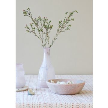 Vase opaline glass pink