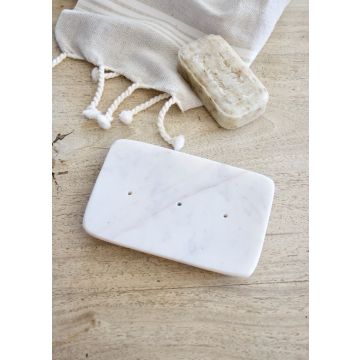 soap dish white marble