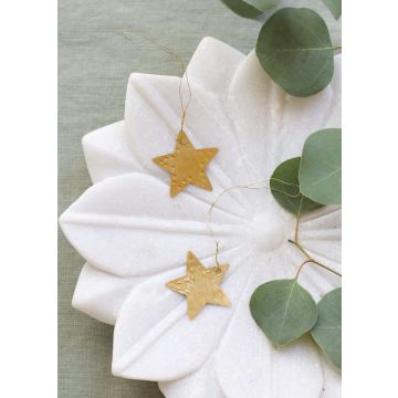 Star ornament gold