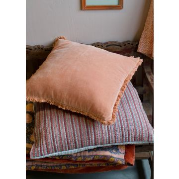 Cushion orange velvet