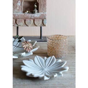 White marble bowl Lotus