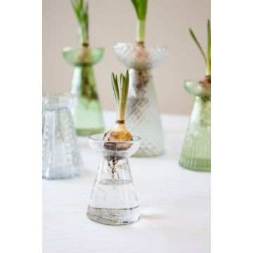 Vase transparent glass Ghisai