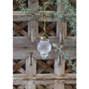 Christmas cone transparent glass