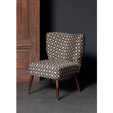 Cocktail stoel met print