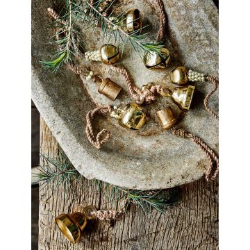 Bell ornament brass beads