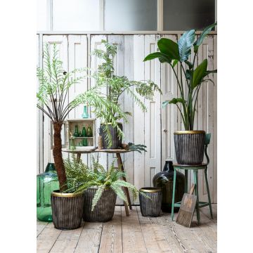 Zinken plantenpot M