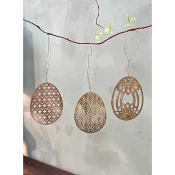 Set of 3 Egg Ornament