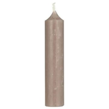 Korte kaarsjes oud roze - 6 st