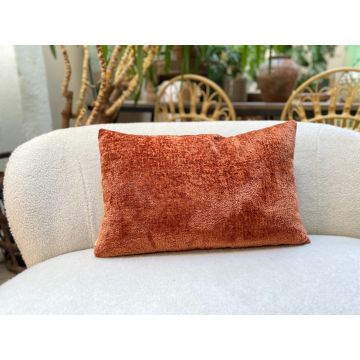 Cushion chenille chestnut