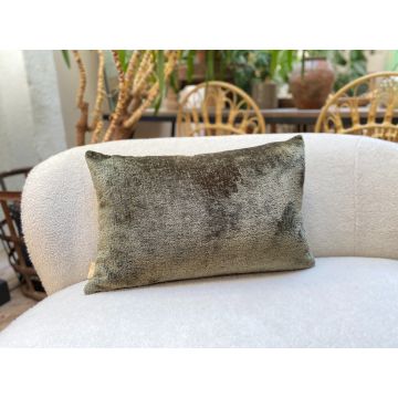 Cushion chenille olive