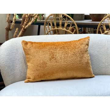 Cushion chenille caramel