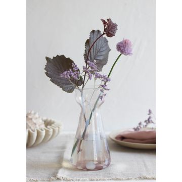 Hyacinth vase lilac speckled
