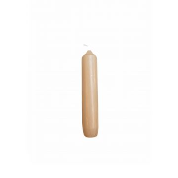 Korte kaarsjes apricot - 6 st.