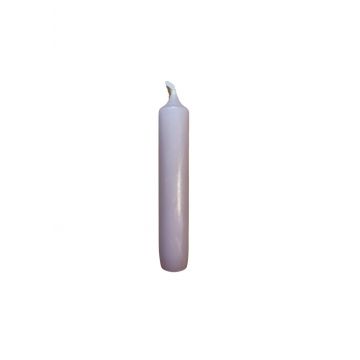 Korte kaarsjes mauve - 6 st.